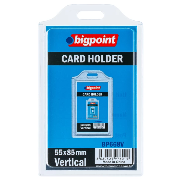 Bigpoint Kart Poşeti Dikey 55x85mm 10'lu Poşet