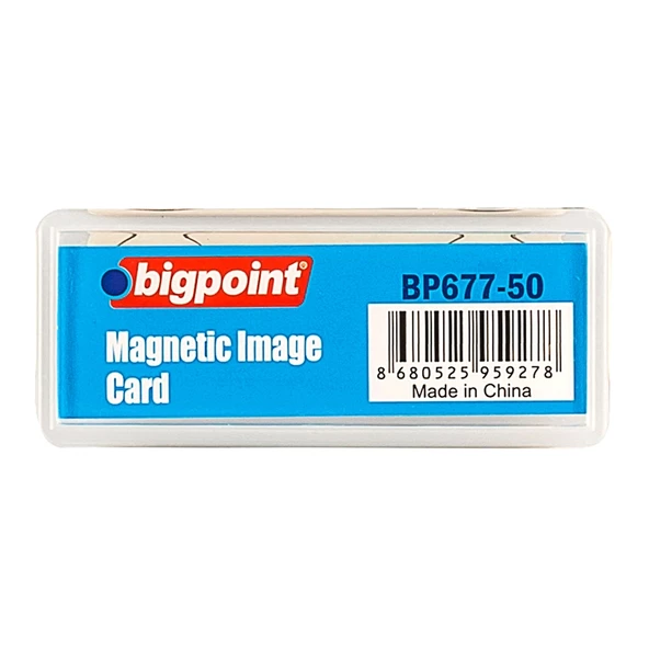 Bigpoint Akrilik Mıknatıslı İsimlik Şeffaf X 10'lu Paket