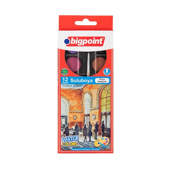 Bigpoint Suluboya 12 Renk 12'li Paket ürün görseli