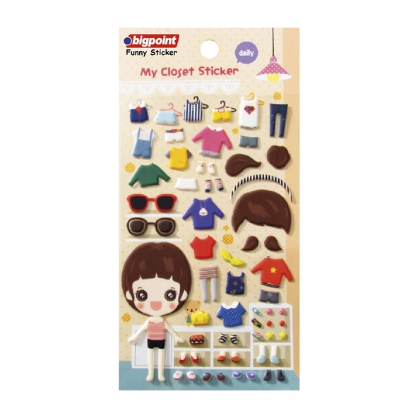 Bigpoint Sticker Kıyafet Giydir Daily 15'li Paket ürün görseli