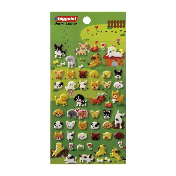 Bigpoint Sticker Köpekler 15'li Paket