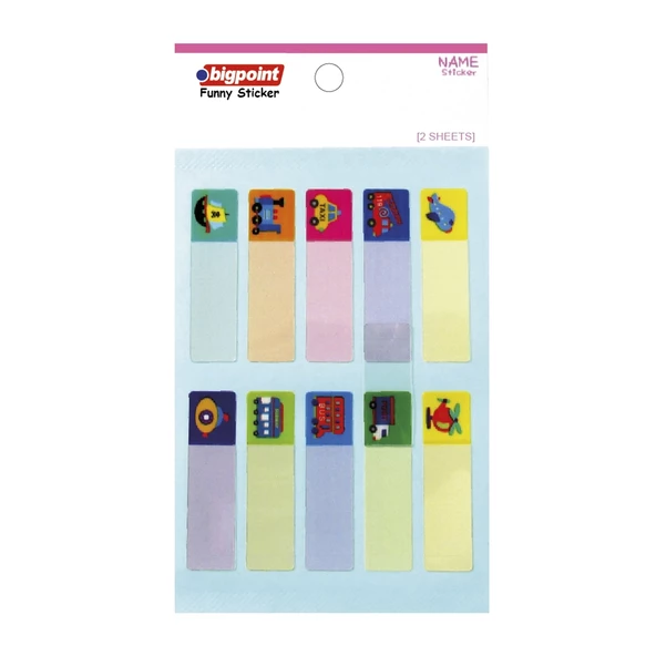 Bigpoint Sticker School Ulaşım Araçları 2 Yaprak 15'li Paket