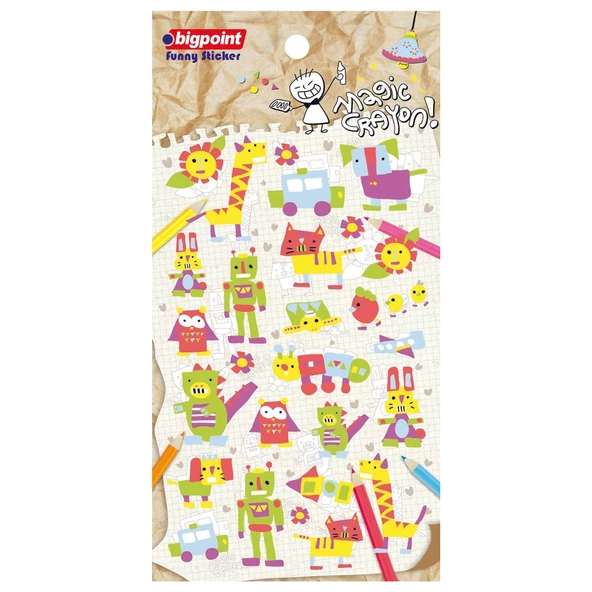 Bigpoint Sticker Magic Crayon 15'li Paket ürün görseli
