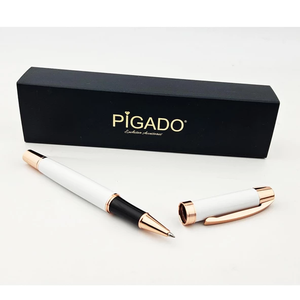 Özel Tasarım Kutulu Rose Detaylı İsme Özel Roller İmza Kalemi - Resim 5