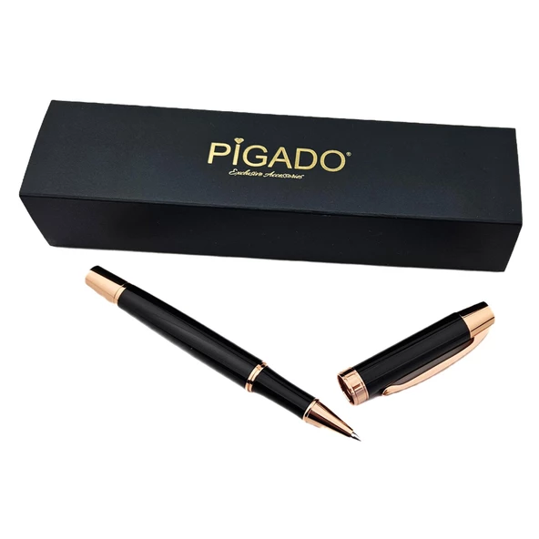 Özel Tasarım Kutulu Rose Detaylı İsme Özel Roller İmza Kalemi - Resim 9