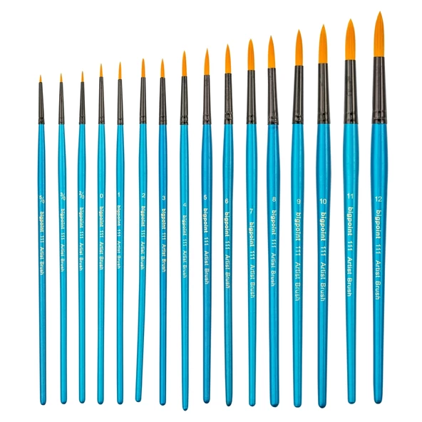 Bigpoint 111 Serisi Golden Sentetik Kıl Yuvarlak Fırça No: 3 12'li Kutu ürün görseli