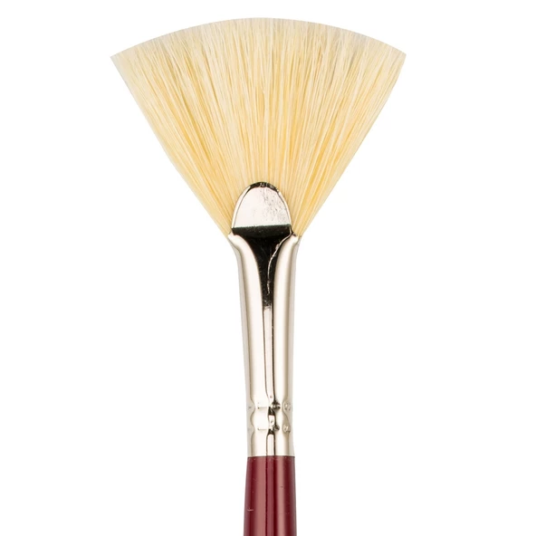 Bigpoint 113 Serisi Doğal Kıl Yelpaze Fırça No: 12 12'li Kutu - Resim 3