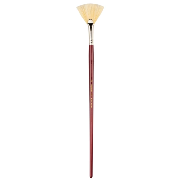 Bigpoint 113 Serisi Doğal Kıl Yelpaze Fırça No: 12 12'li Kutu - Resim 2