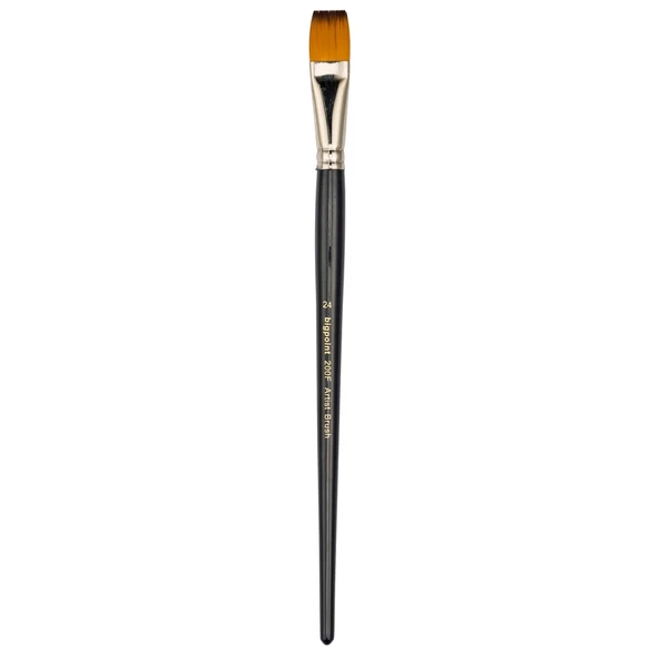 Bigpoint 200F Serisi Sentetik Kıl Düz Kesik Fırça No: 24 12'li Kutu - Resim 2