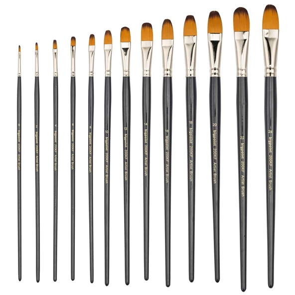 Bigpoint 200KF Serisi Sentetik Kıl Kedi Dili Fırça No: 0 12'li Kutu ürün görseli