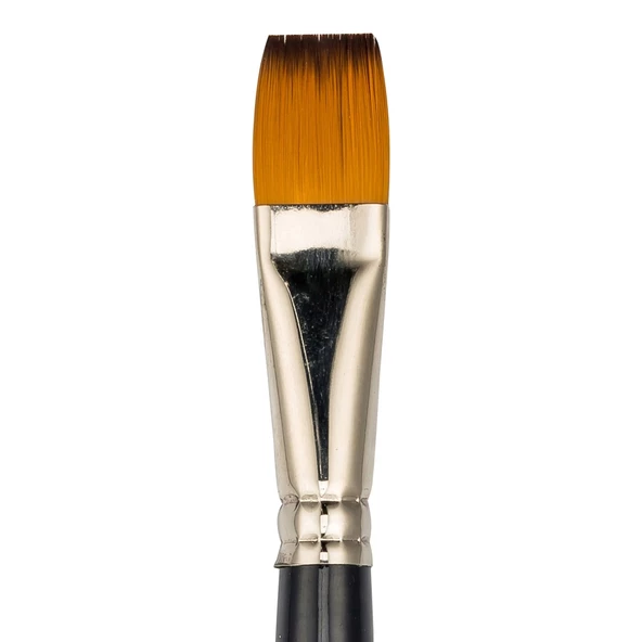 Bigpoint 200F Serisi Sentetik Kıl Düz Kesik Fırça No: 24 12'li Kutu - Resim 3