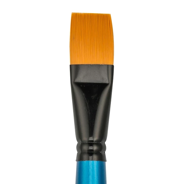 Bigpoint 210F Serisi Sentetik Kıl Düz Kesik Fırça No: 22 12'li Kutu - Resim 3