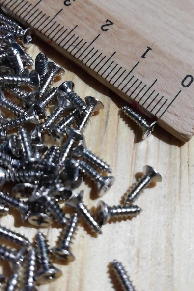 7,5 mm Mini Hobi Vidası Nikel 1000 Adet