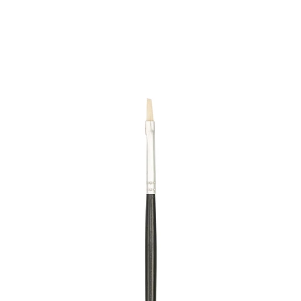 Bigpoint 358F Serisi Beyaz Doğal Kıl Düz Kesik Fırça No: 0 12'li Kutu - Resim 3