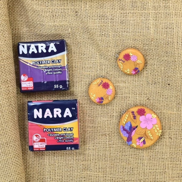 Nara Polimer Kil 55 Gram PM18 Hot Pink 6'lı Şirink - 4