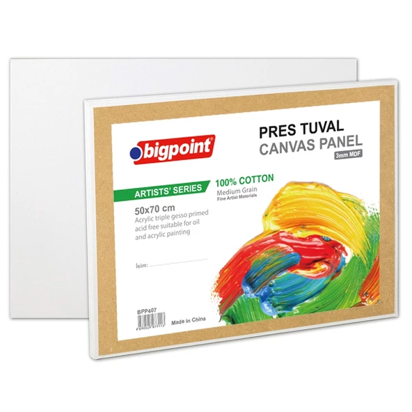 Bigpoint Artists' Pres Tuval MDF 50x70cm 5'li Paket