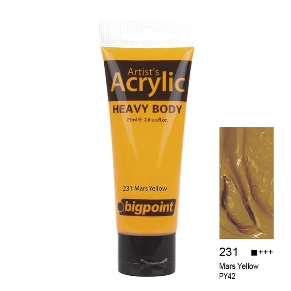 Bigpoint Akrilik Boya 75 ml Mars Yellow 231 ürün görseli