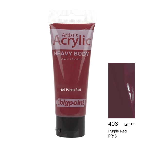 Bigpoint Akrilik Boya 75 ml Purple Red 403 ürün görseli