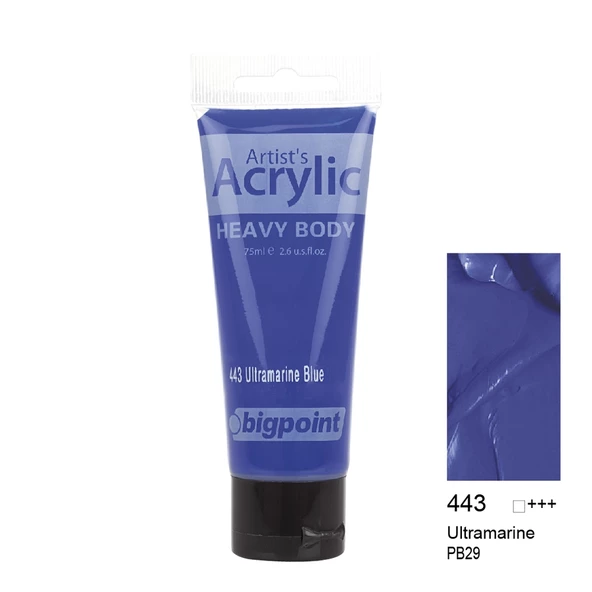 Bigpoint Akrilik Boya 75 ml Ultramarine Blue 443 ürün görseli