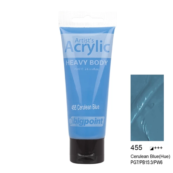Bigpoint Akrilik Boya 75 ml Crulean Blue 455 ürün görseli