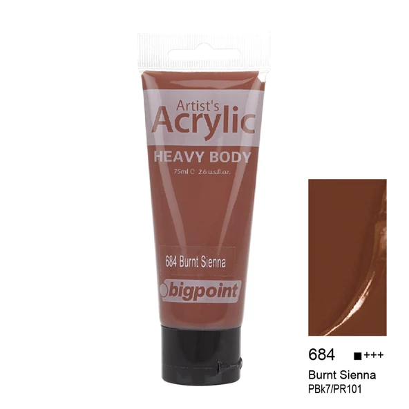 Bigpoint Akrilik Boya 75 ml Burnt Sienna 684 ürün görseli
