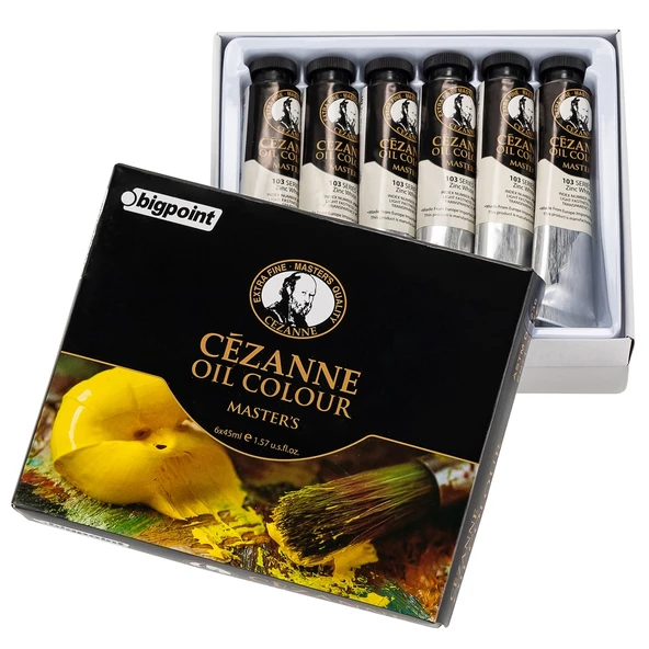 Bigpoint Cezanne Extra Fine Yağlı Boya 45 ml Zinc White 103 6'lı Kutu - 3