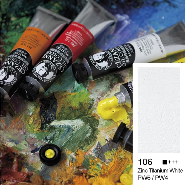 Bigpoint Cezanne Extra Fine Yağlı Boya 45 ml Zinc Titanium White 106 6'lı Kutu ürün görseli