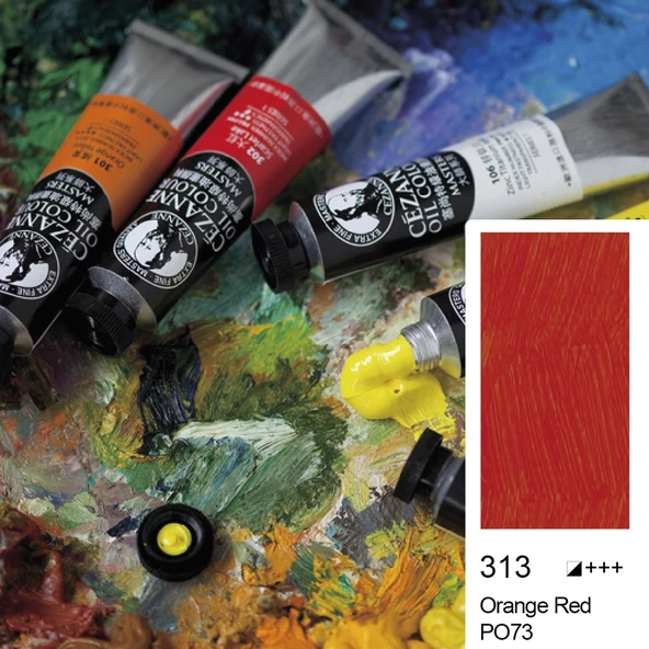 Bigpoint Cezanne Extra Fine Yağlı Boya 45 ml Orange Red 313 6'lı Kutu ürün görseli