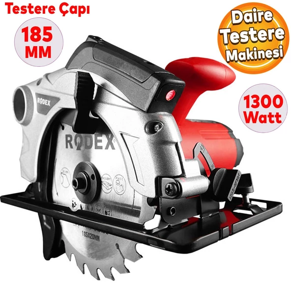 Rodex Rdx3821 Daire Testere Sunta Kesme Testere Daire Testere 185 Mm 1300W