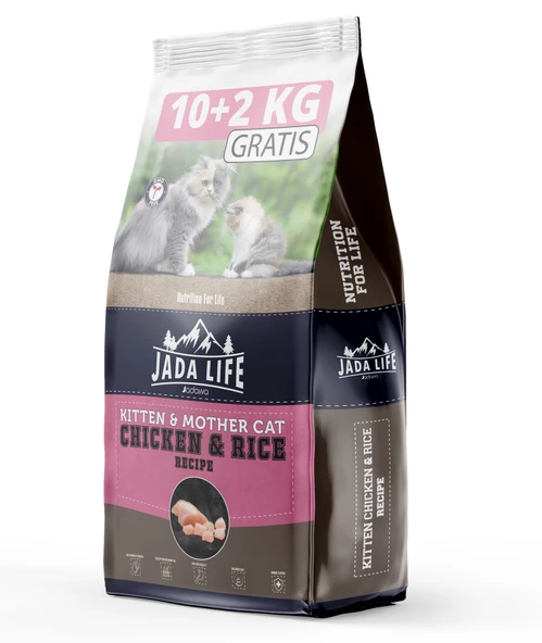 JADAWA JADA LIFE KITTEN & MOTHER CAT FOOD WITH CHICKEN 10+2 KG