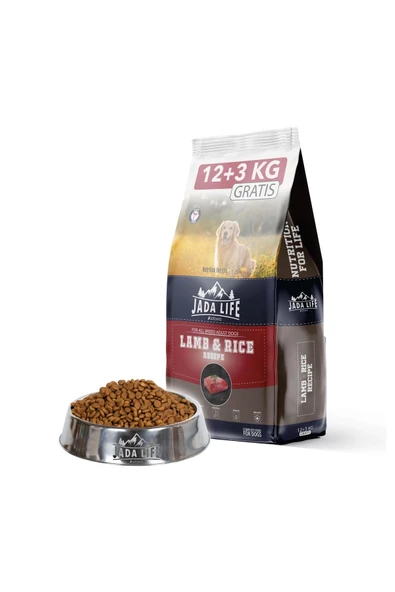 JADAWA JADA LİFE ADULT DOG FOOD WITH LAMB & RİCE 12+3 KG - 4