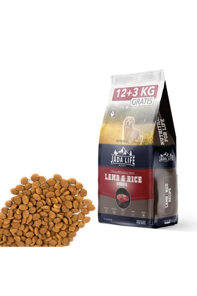 JADAWA JADA LİFE ADULT DOG FOOD WITH LAMB & RİCE 12+3 KG - 2