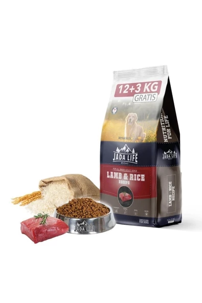 JADAWA JADA LİFE ADULT DOG FOOD WITH LAMB & RİCE 12+3 KG - 3