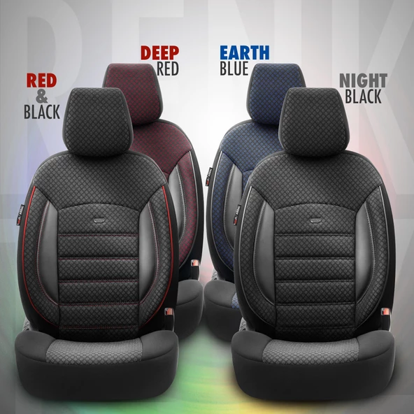 Otom Sport Plus Ekstra Destekli Özel Dokulu Oto Koltuk Kılıfı  Bordo - 6