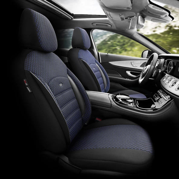 Otom Sport Plus Ekstra Destekli Özel Dokulu Oto Koltuk Kılıfı  Mavi - 2