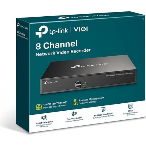 Tp-Lınk VIGI-NVR1008H 8 Channel Network Video Recorder - 3