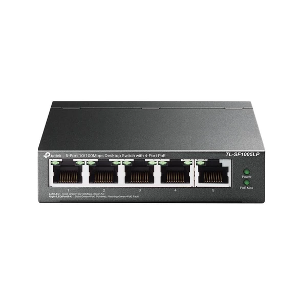 TP-LINK TL-SF1005LP 5 PORT 10/100 4 POE SWITCH - Resim 2