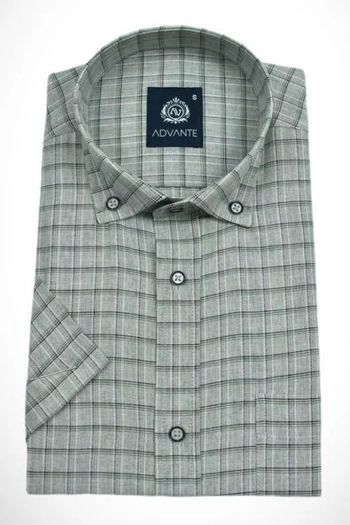 Erkek Klasik Kısa Kol Gömlek BGL-ST02997 - Resim 9