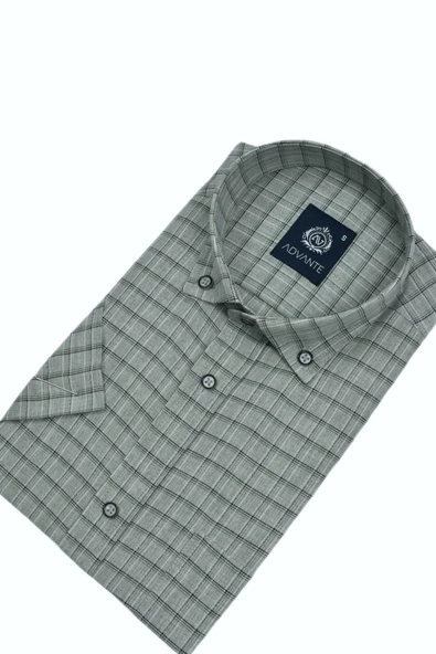 Erkek Klasik Kısa Kol Gömlek BGL-ST02997 - Resim 7