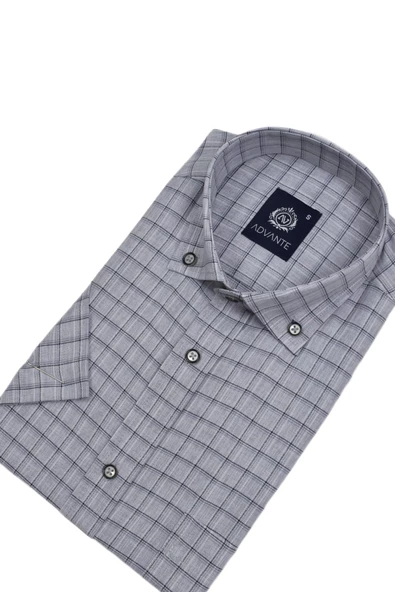 Erkek Klasik Kısa Kol Gömlek BGL-ST02997 - Resim 6