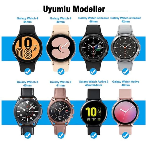 Polham 1MT Samsung Galaxy Watch 5,Watch 5 Pro, Watch 3, Watch 4 Uyumlu Ultra Hızlı Saat Şarj Kablosu - 4
