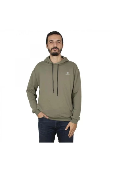 Lumberjack Basic Hoodie 3Fx Haki Erkek Sweatshirt M-SN73 101349641