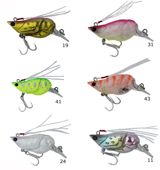 Kendo Shrimp-S Minnow 36F 3.6cm 3.3g Mini Karides Suni Yem - 2