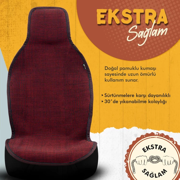 Otom Natural Design Kilim Minder Tek Koltuk El Dokuması  Siyah-Kahve-Beyaz - 6