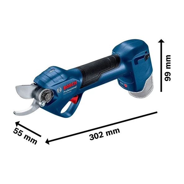 Bosch Pro Pruner 12 V 2 Ah Çift Akülü Dal Budama Makası + Bosch Taşıma Çantası - 4