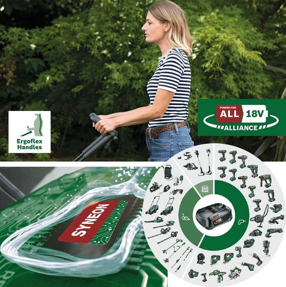 Bosch CityMower 18V-32 (4Ah, Tek Akü) Çim Biçme - 06008B9A07 - 4