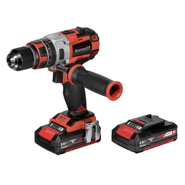 Einhell TE-CD 18 Li-i BL 18V Kömürsüz Çift Akülü Darbeli Matkap (2*2,0Ah) + 4513861 - 3