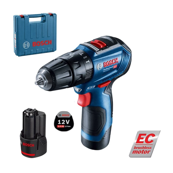 Bosch Professional GSB 12v-30 Akülü Darbeli Vidalama - 06019g9100