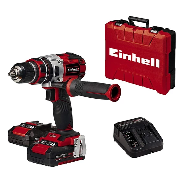 Einhell TE-CD 18 Li-i BL 18V Kömürsüz Çift Akülü Darbeli Matkap (2*2,0Ah) + 4513861