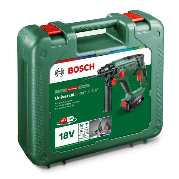 Bosch UniversalHammer 18V Akülü Matkap (Tek Akü, 2,5 Ah) - 06039D6002 - 3